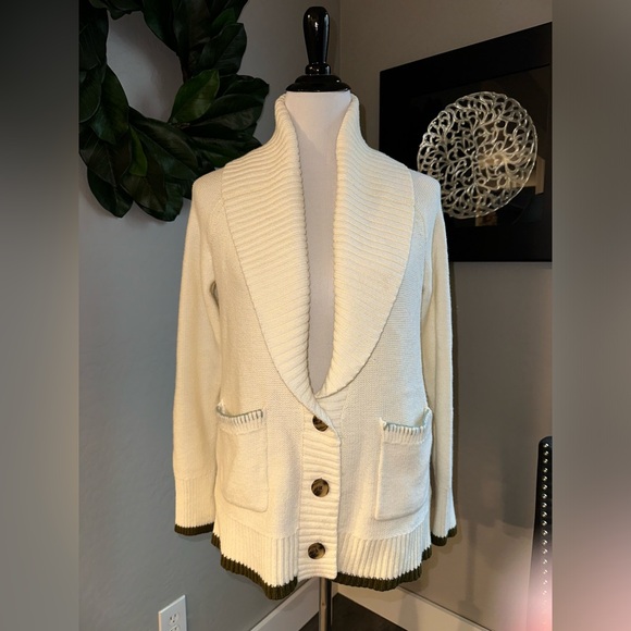 by Anthropologie Evergreen Tree Cardigan Sweater - Picture 3 of 12